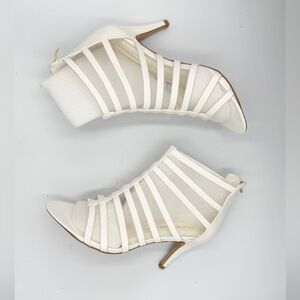 Cityclassified Women's Cream Strappy Heels